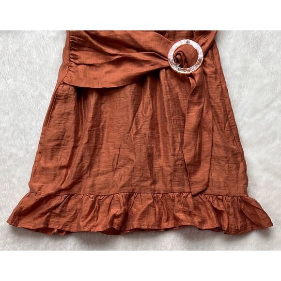 Lost & Wander Pacific Grove Mini Dress in Brown, Size XS - Picture 11 of 16